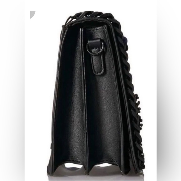 Aldo Sequin Embellishment Shoulder
messenger Crossbody Black Handbag NWOT - Picture 5 of 8